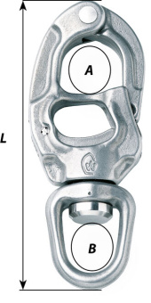 Wichard 2656 - Speedlink Trigger Snap Shackle Universal Eye HR Stainless Steel 134 mm