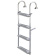 Nuova Rade 55695 - Foldable Ladder, 2+2 Steps, Stainless Steel 316, 180⁰, 1050x325mm
