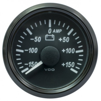 VDO A2C3833060001 - SingleViu 0247 Ammeter 150A Black 52mm