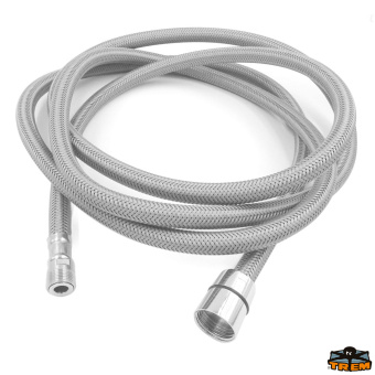 Trem N0112251 - Grey Nylon Braided Shower Hose Length 2,50 m 1/2" F - M15 x 1mm M