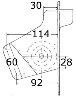 Osculati 66.330.00 - AISI316 Stainless Steel Bow Roller For Rubber Dinghies