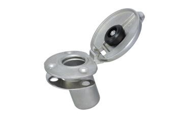 U-Hardware Sunshade Deck Mount SS 15° With Cover Cap