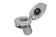 U-Hardware Sunshade Deck Mount SS 15° With Cover Cap U-Hardware Sunshade Deck Mount SS 15° With Cover Cap