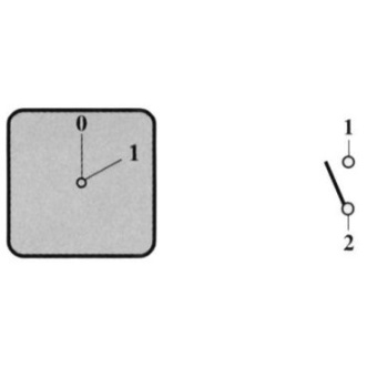  Rotary Switch 10A - 1 Pole 0-1