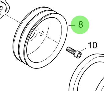 Steyr 2040168-1 - Hydraulic Pump Pulley for MO Series Engines