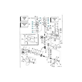 EMP 46-02857 - Water Pump Kit With Housing For Johnson Evinrude Outboards
