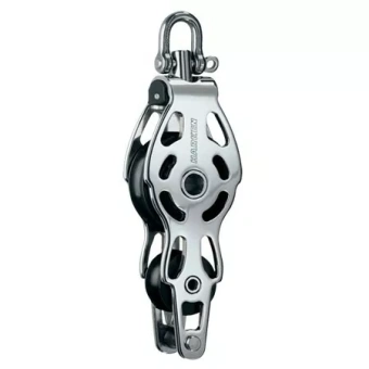Harken 6081 - 75mm Stainless Steel Fiddle ESP Block Swivel, Becket
