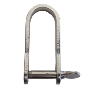 Blue Wave Stainless Steel Flat Long Shackles with Certified Breaking Load