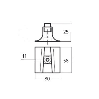 Tecnoseal Zinc Plate For Yamaha Engine 300/350 HP