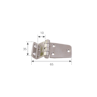 Offset Hinge 65x35 mm