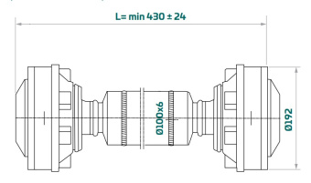 Aquadrive CVB42.30 – Moduline B30 Anti-Vibration CV Shaft System