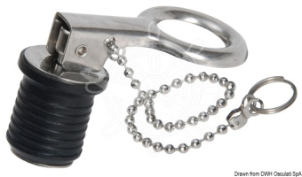 Osculati 18.539.01 - SS Expandable Water Drain Plug With Chain 22 mm