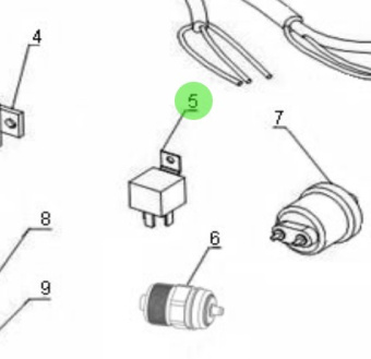 Nanni Diesel 970300716 - Normally Open 12V 30A Relay for Engine Electrical Systems