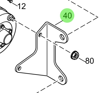 Steyr 2177656-0 - Starter Console Bracket for Steyr Engine Applications