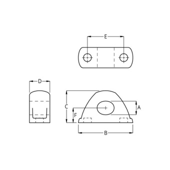 Ronstan RF8091-12 RopeGlide Fairlead, 12mm