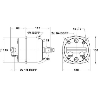 Lecomble & Schmitt 2203375 LS 225 Pro Steering Kit - Without Hose