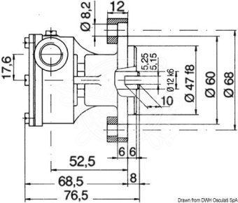 Osculati 16.138.00 - Nauco FPR038/034 Pump 3/8" Outlets