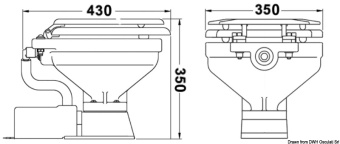 Osculati 50.225.12 - JABSCO electric toilet 12 V