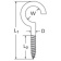 Round Screw Hook A2 ø3,5 - 50mm