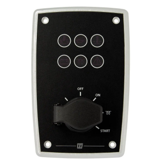 Vetus MPA10 - Compact Instrument Panel, 12 V, Black