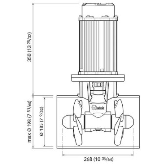 Quick QSY 185-85 Kgf 12V Duo 4.0 Kw Proportional Thruster AMC or PCS