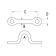 Ronstan RF1054 Saddle Narrow 18mm Clearance