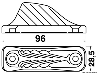 Osculati 56.201.10 - CLAMCLEATS CL 201