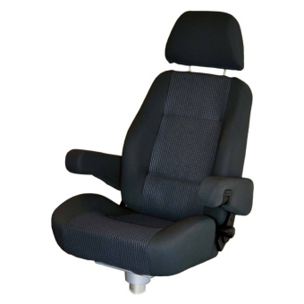 Helmsman's Seat Bach Stoff Dark Grey Without Base