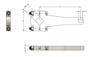 Exalto Rudder Lever VL35 AISI316
