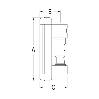 Ronstan RC28169 Series 8 Ballslide Quick Release Batten Car, Narrow Foot
