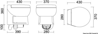 Osculati 50.226.22 - WC Tecma Elegance Short 12 V