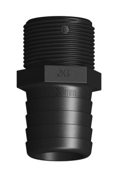 Tru Design Hose Connector 22mmx3/4"BSP Male Thread Long