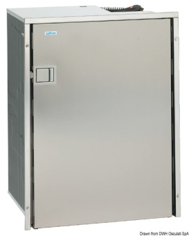 Osculati 50.827.14 - ISOTHERM 130-l Refrigerator With Stainless Steel Front Panel