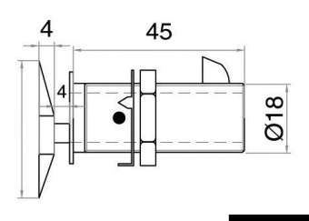 Osculati 38.179.41 - Flush Lock Square Typ A