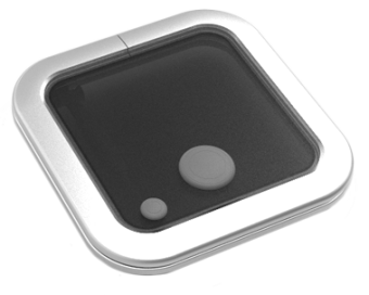 Goiot Aluminum Hatches Model 'Opal 10', Satin, Dims. 314x314mm, Hole Size 260x260mm, Mounting Depth 15mm