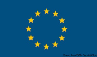 Osculati 35.461.01 - Flag Europe 20 x 30 cm