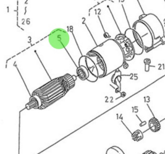 Nanni Diesel 970313091 - Starter Motor Bearing for N4 Series Engines