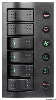 Osculati 14.860.06 - PCP Compact Electric Panel with 6 Switches