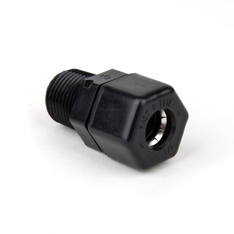 Sea Recovery 0204092569 1/2" MPT x 1/2" Tube Plastic Connector
