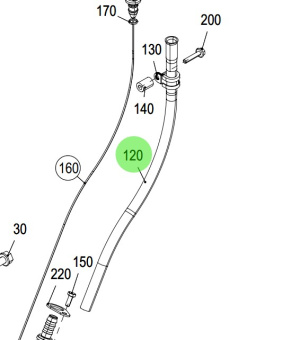 Steyr 2180818-0 - Oil Dipstick Tube