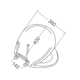 Plastic WC Spare Seat
