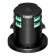 Lopolight 200-015G2ST-PRO - Navigation Light 2NM 360° Green, Double, Black Anodized