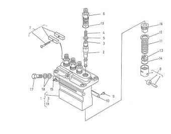Nanni Diesel 970310890 - Hollow Screw for Injection Pump