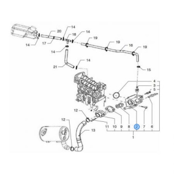 Vetus VFP01476 - Thermostat Housing