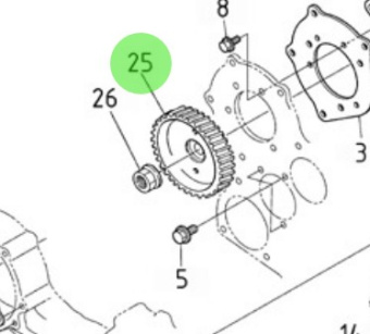 Nanni Diesel 970310944 - Injection Pump Gear for Camshaft Drive