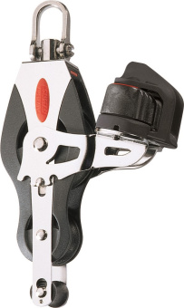 Ronstan RF40530 Series 40 Ball Bearing Block, Fiddle with Becket and Cam Cleat