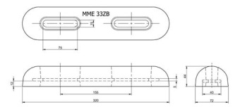 MME Hull/Rudder Anode Zinc MME33ZB