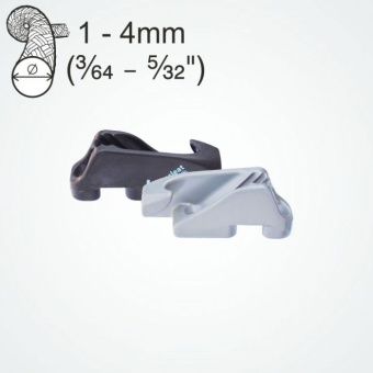 Clamcleat CL278 Side Entry Racing Micros Port Cleats for 1–4 mm Rope