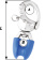 Wichard 2495 - HR Snap Shackle With Thimble Eye Length 110 mm