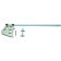 Allpa Complete Aluminum Rudder Kit, Long Model, With Stern Fittings